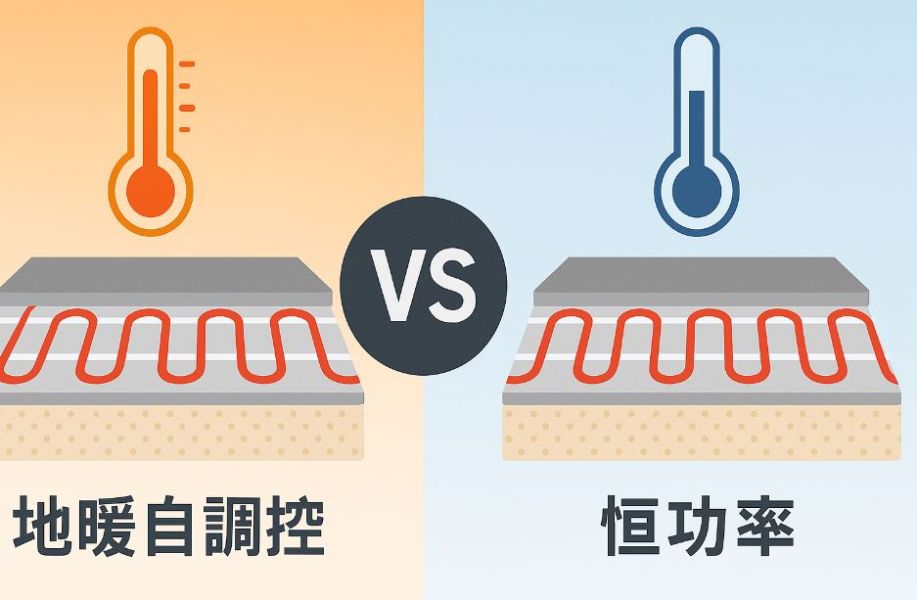 地暖要選自調控還是恆功率？發熱特性、耗能與施工差異完整解析